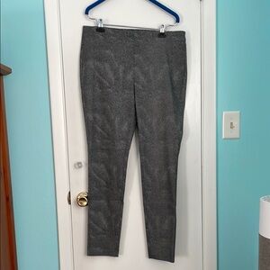 Michael Kors Black and White Patterned Pants Size XL